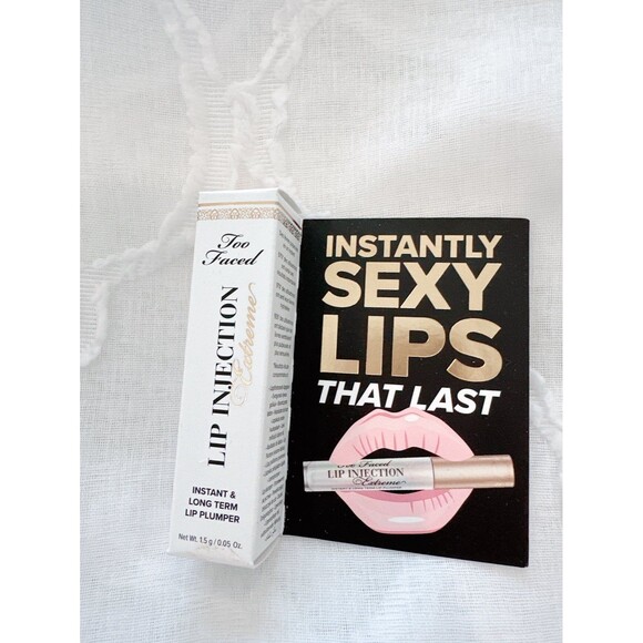 NIB Too Faced Lip Injection Extreme Lip Plumper Travel Size .05 oz 1.5 g - Picture 1 of 4